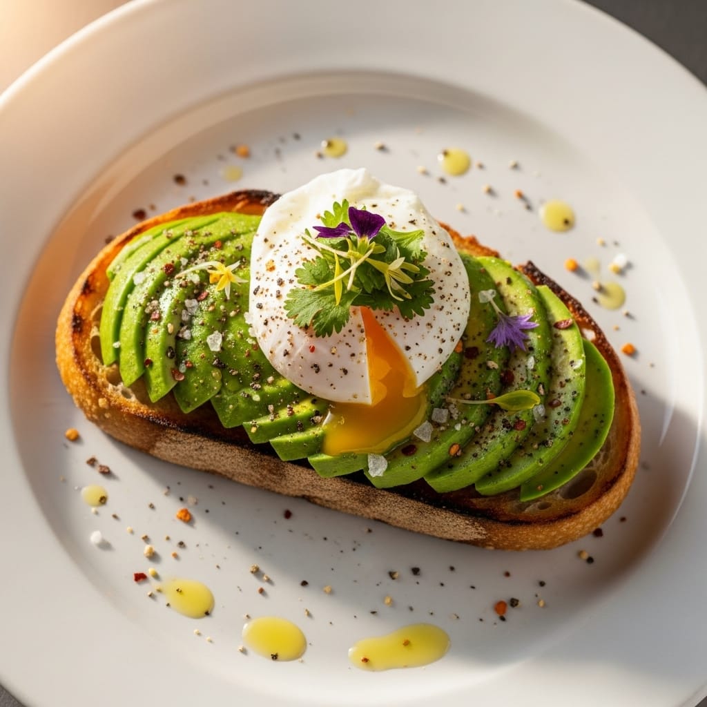 Avocado Toast recipe presentation