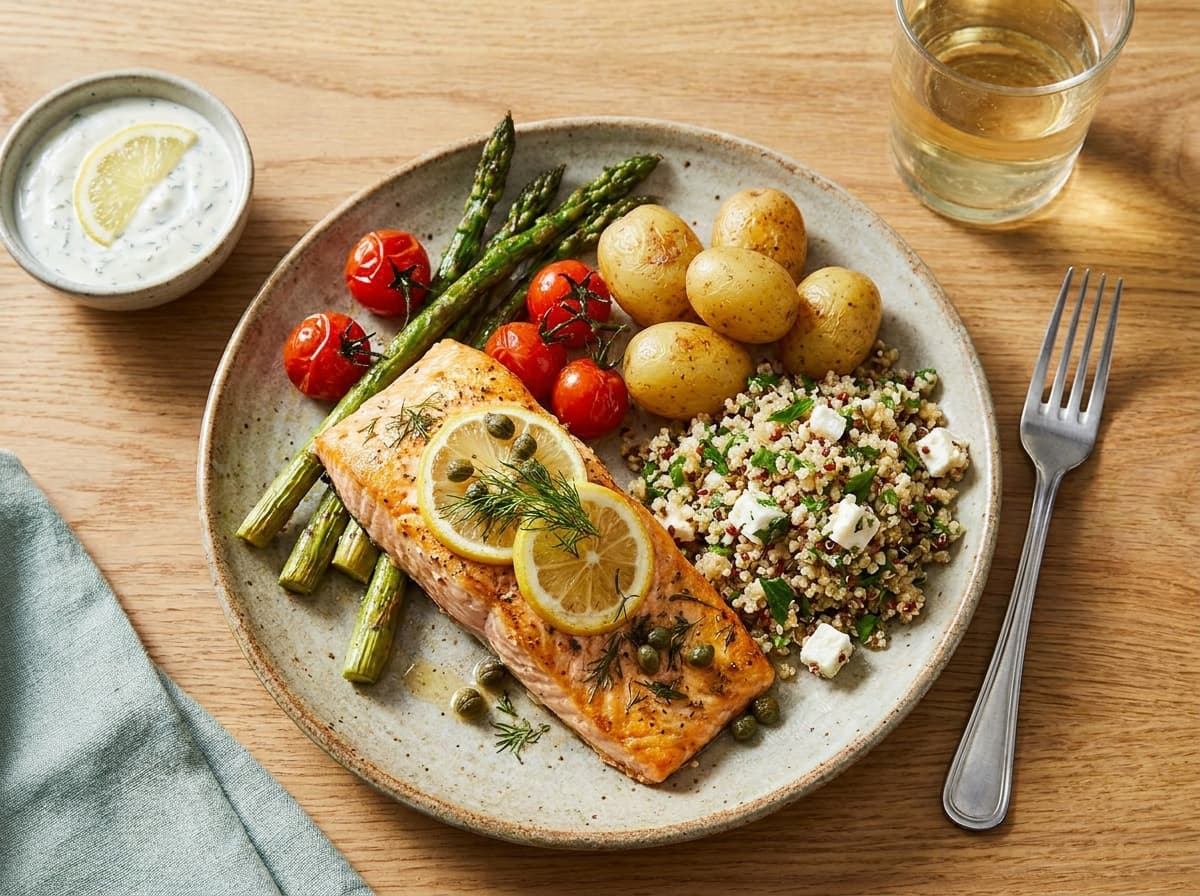 Baked Salmon Plate recipe