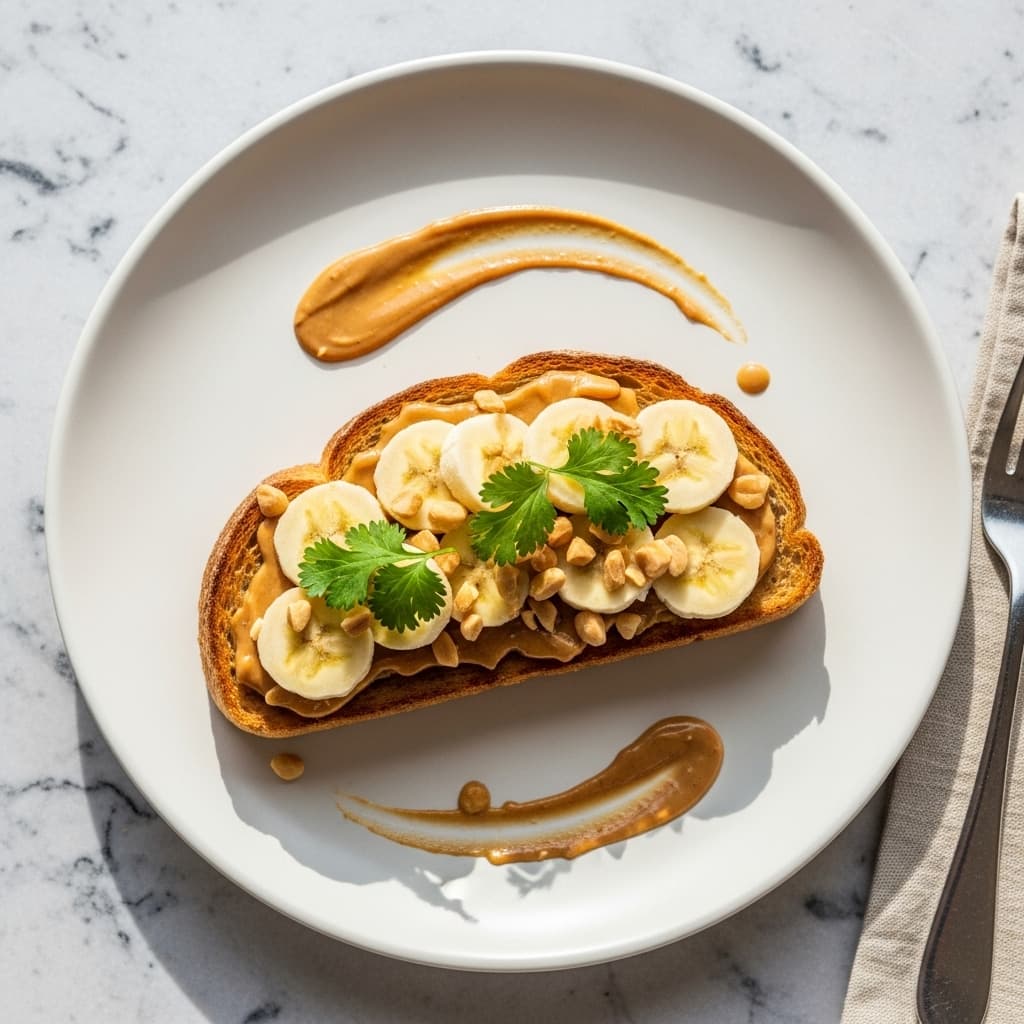Banana Peanut Butter Toast recipe