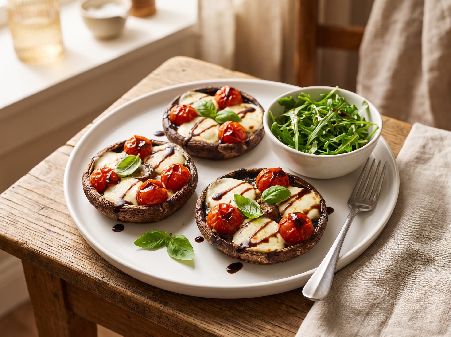 Caprese Stuffed Portobello Mushrooms recipe