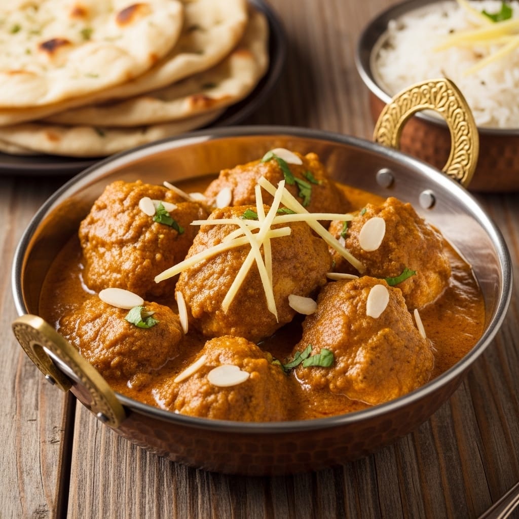 Chicken Quorma recipe presentation