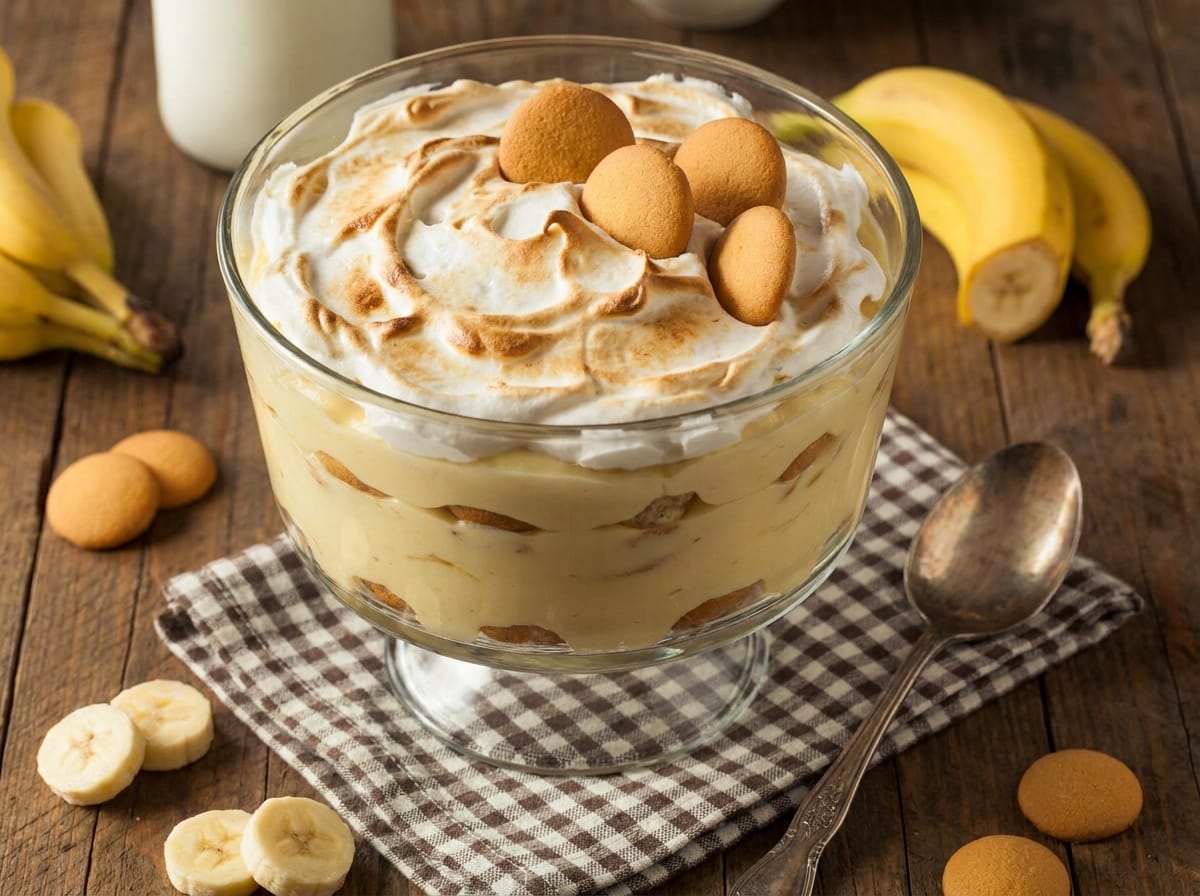 Classic Banana Pudding recipe presentation