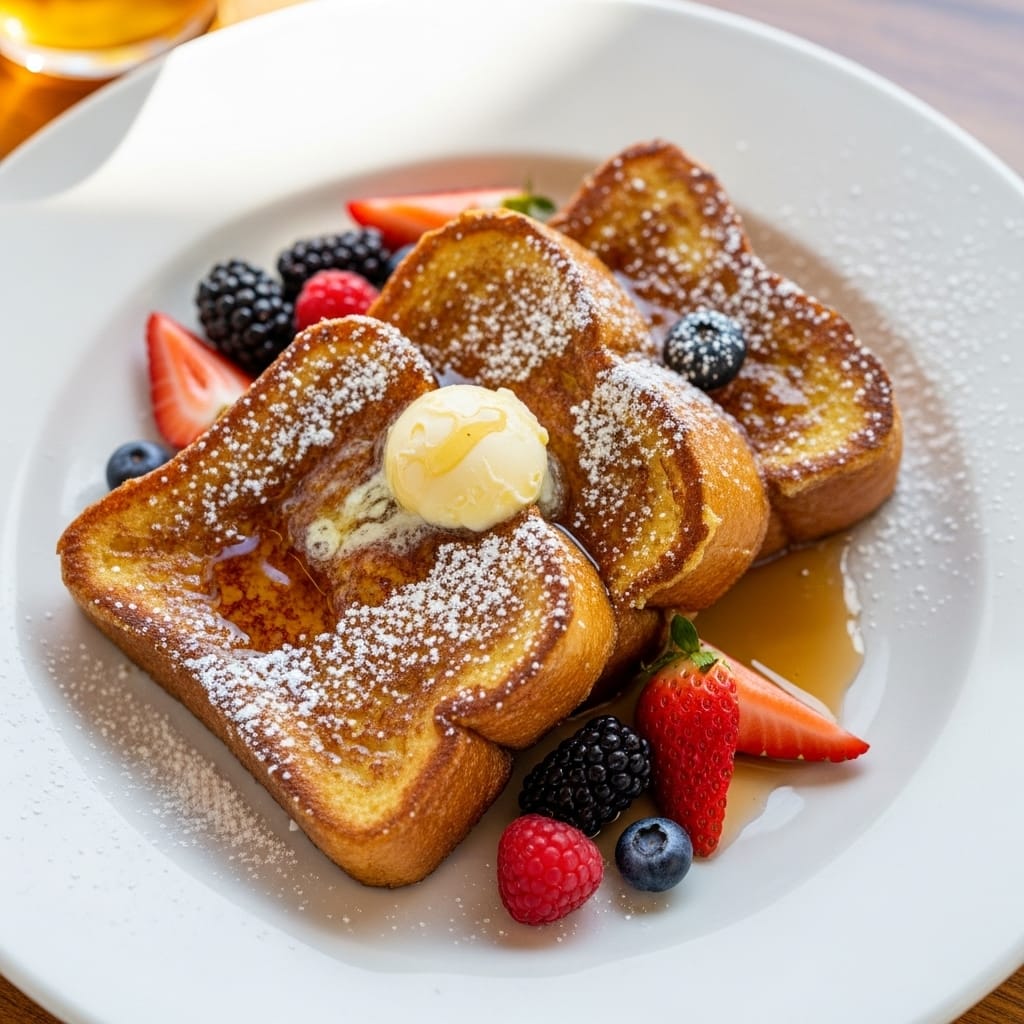 Classic French Toast recipe presentation