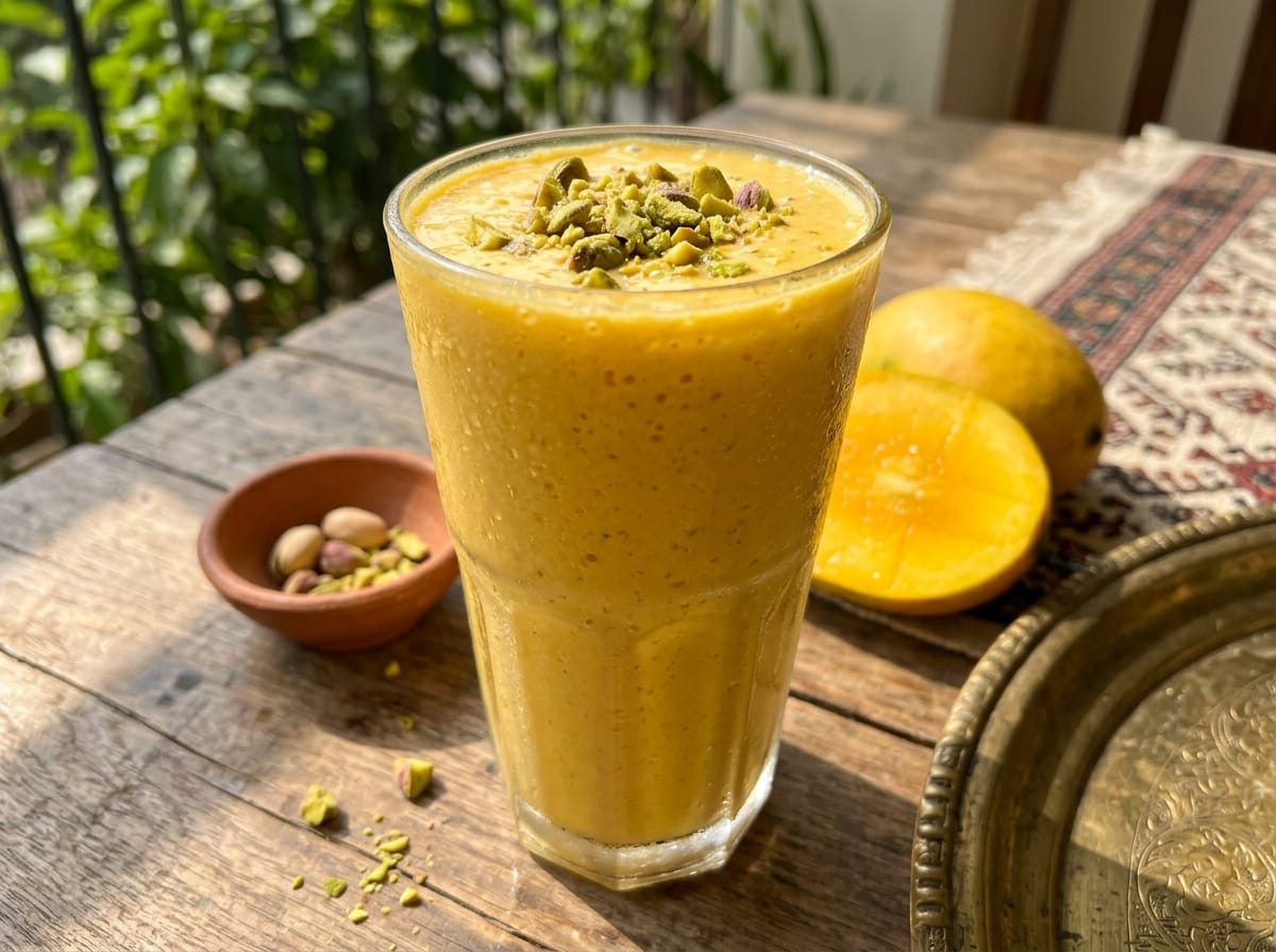 Mango Lassi recipe presentation
