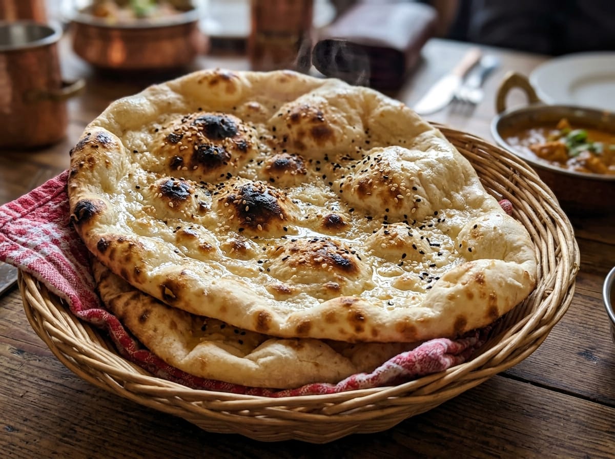 Tandoori Naan recipe presentation