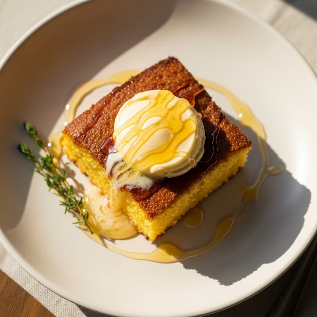 Vegan Cornbread with Honey Butter recipe